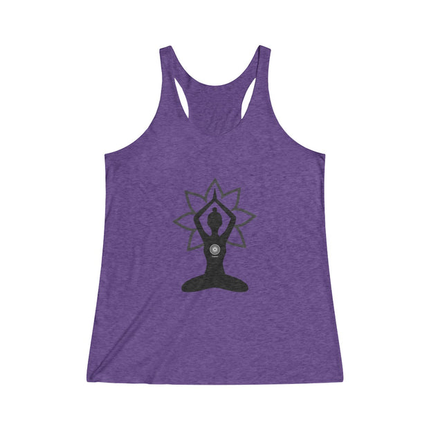 Garden Bloom Tri-Blend Racerback Tank (multiple color options)