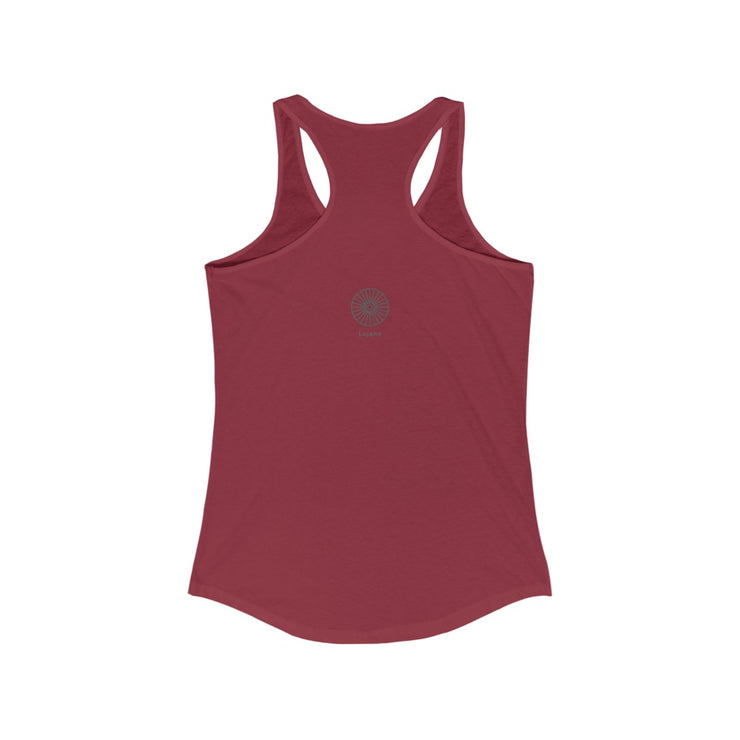 "The flowering of love is meditation" Black Racerback Tank Top