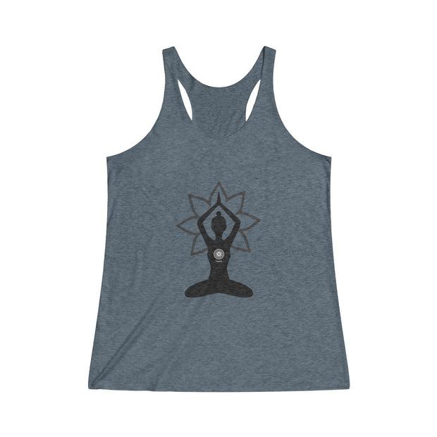 Garden Bloom Tri-Blend Racerback Tank (multiple color options)