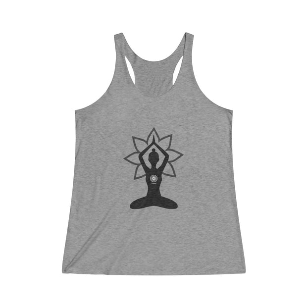 Garden Bloom Tri-Blend Racerback Tank (multiple color options)