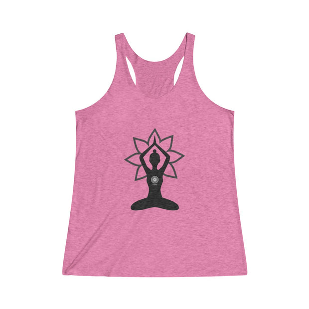 Garden Bloom Tri-Blend Racerback Tank (multiple color options)