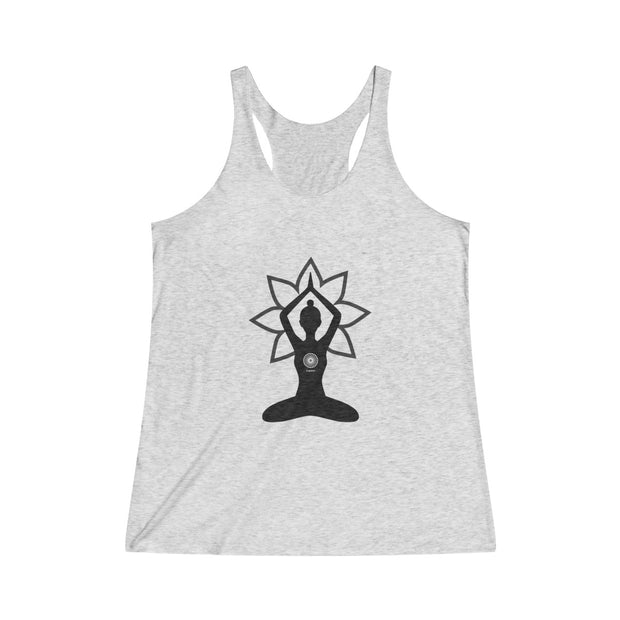 Garden Bloom Tri-Blend Racerback Tank (multiple color options)