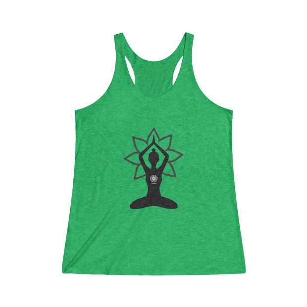 Garden Bloom Tri-Blend Racerback Tank (multiple color options)