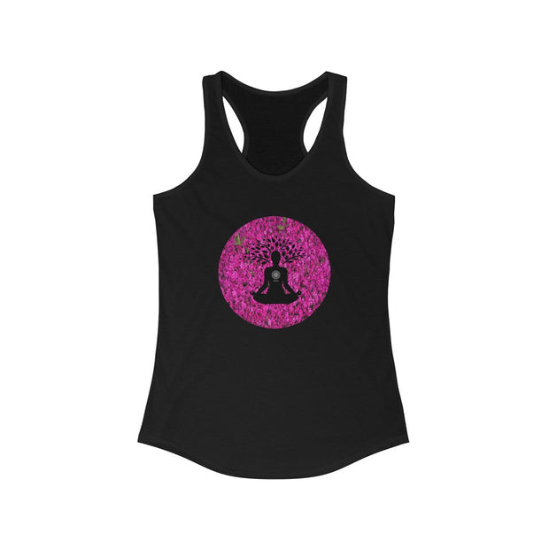 "Jane Fell In the Flower Garden...Again" Women's Racerback Tank Top