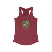 "The flowering of love is meditation" Black Racerback Tank Top