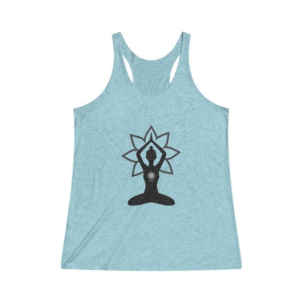 Garden Bloom Tri-Blend Racerback Tank (multiple color options)