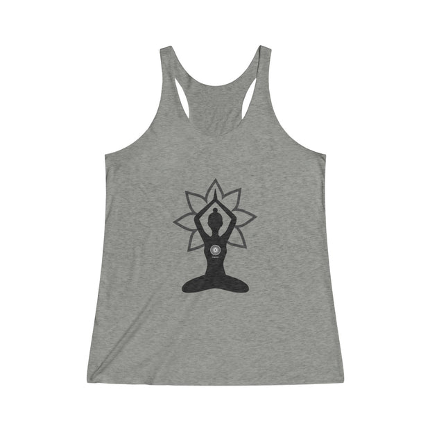 Garden Bloom Tri-Blend Racerback Tank (multiple color options)