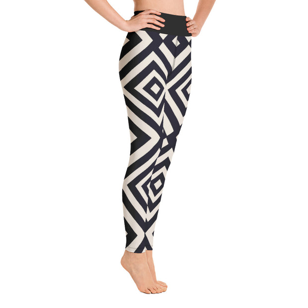 Activewear Athleisure Yoga Leggings similar to athleisure yoga leggings by Lululemon Athletica, Fabletics, Sweaty Betty, Under Armour, Nike, Nordstrom and Adidas for yoga, fitness, Pilates, workouts in moisture-wicking fabric, high fashion prints and bright colors for hiking, camping, surfing, running, swimming, snorkeling, and other outdoor activities as well as lounging, meditation, stretching and relaxing, all for the city girl