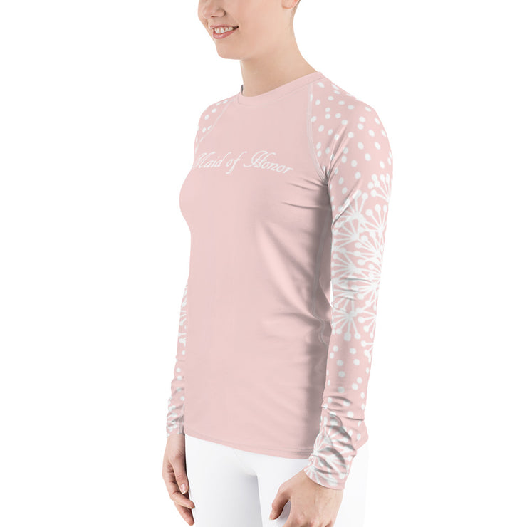 Pink Powder Puff Maid of Honor Fitness Top