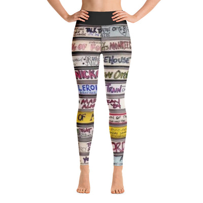 My Punk Wave Mix Tape Collection Yoga Leggings