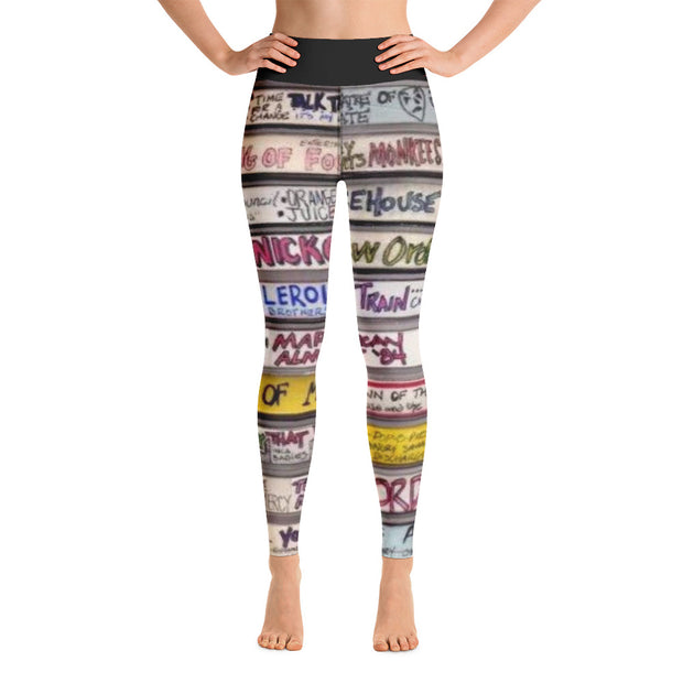 My Punk Wave Mix Tape Collection Yoga Leggings