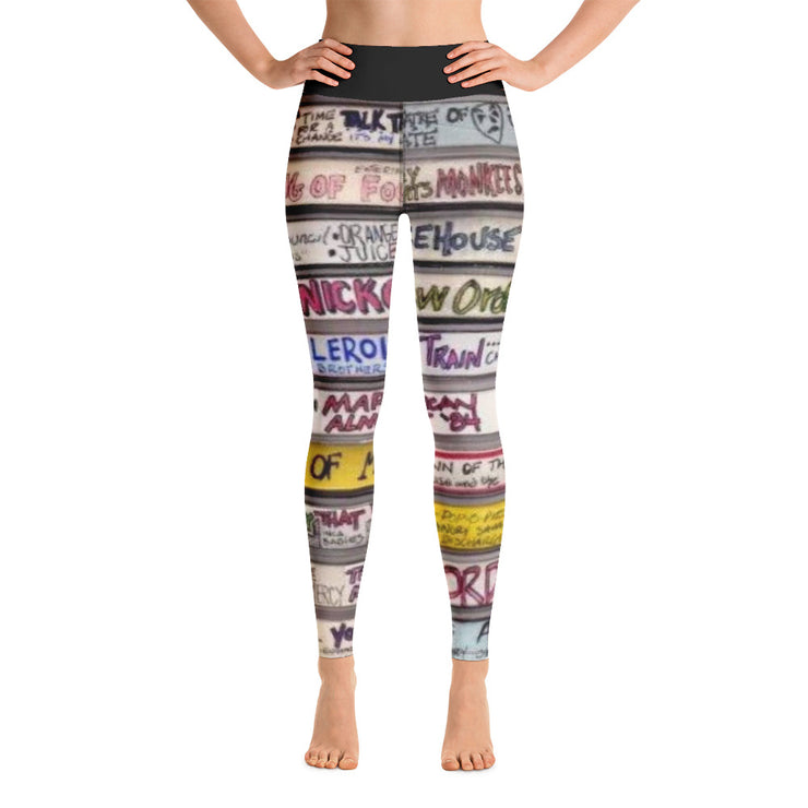 My Punk Wave Mix Tape Collection Yoga Leggings