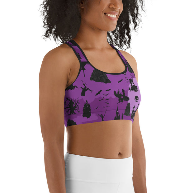 "Purple Treat Trail" Fitness Bra