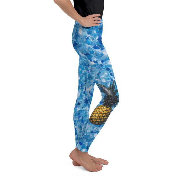"Who Threw the Pineapple In the Pool?" Young Lady Leggings