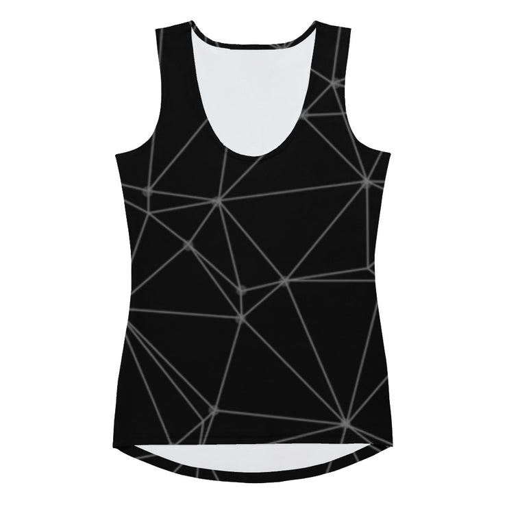 LSB GeoLine Fitness Tank Top in Jet Black