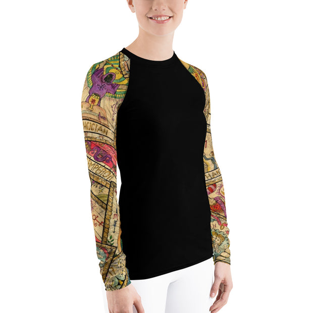 "Fortune Teller" Land & Sea Fitness Top