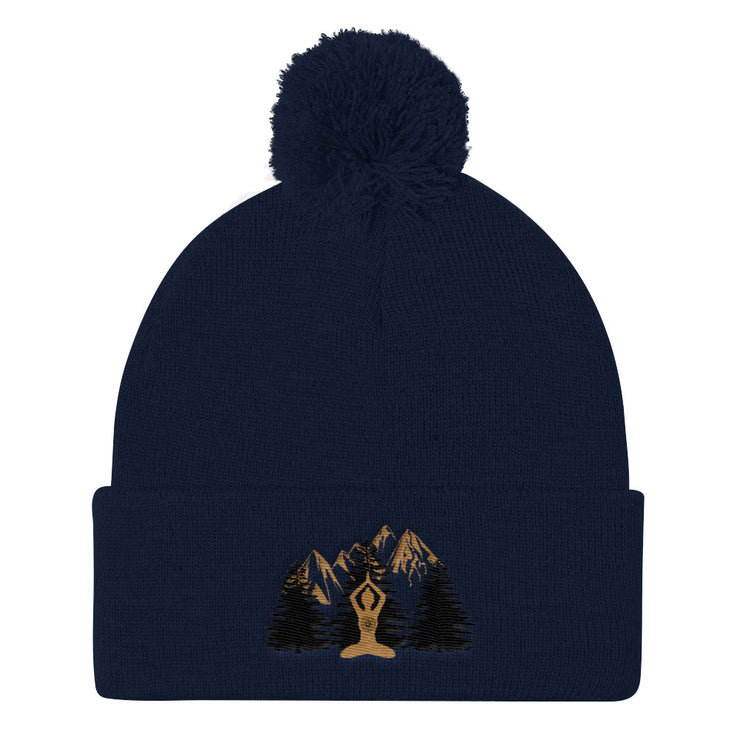 "Mountain High" Pom-Pom Knit Hat