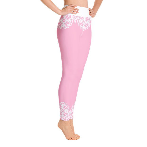 Pretty In Pink Yoga Leggings