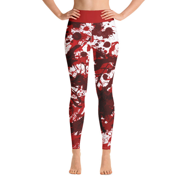 Activewear Athleisure Yoga Leggings similar to athleisure yoga leggings by Lululemon Athletica, Fabletics, Sweaty Betty, Under Armour, Nike, Nordstrom and Adidas for yoga, fitness, Pilates, workouts in moisture-wicking fabric, high fashion prints and bright colors for hiking, camping, surfing, running, swimming, snorkeling, and other outdoor activities as well as lounging, meditation, stretching and relaxing, all for the city girl