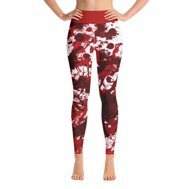 Activewear Athleisure Yoga Leggings similar to athleisure yoga leggings by Lululemon Athletica, Fabletics, Sweaty Betty, Under Armour, Nike, Nordstrom and Adidas for yoga, fitness, Pilates, workouts in moisture-wicking fabric, high fashion prints and bright colors for hiking, camping, surfing, running, swimming, snorkeling, and other outdoor activities as well as lounging, meditation, stretching and relaxing, all for the city girl