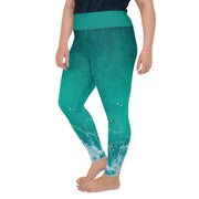 Athleisure Plus Size Leggings with great prints and colorful patterns like Athleisure leggings by Lululemon Athletica, Fabletics, Sweaty Betty, Under Armour, Nike and Adidas 
