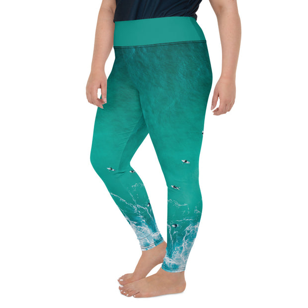 Athleisure Plus Size Leggings with great prints and colorful patterns like Athleisure leggings by Lululemon Athletica, Fabletics, Sweaty Betty, Under Armour, Nike and Adidas 