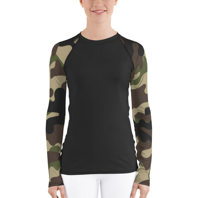 "Hide n' Seek" Land & Sea Fitness Top in Bark Brown