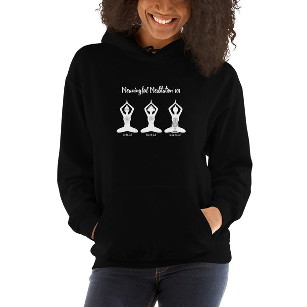 Meditation 101 Hoodie Sweatshirt (multiple color options)