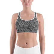 "Día de Los Muertos" Fitness Bra