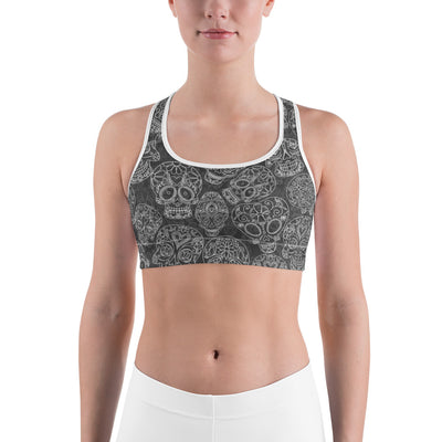"Día de Los Muertos" Fitness Bra