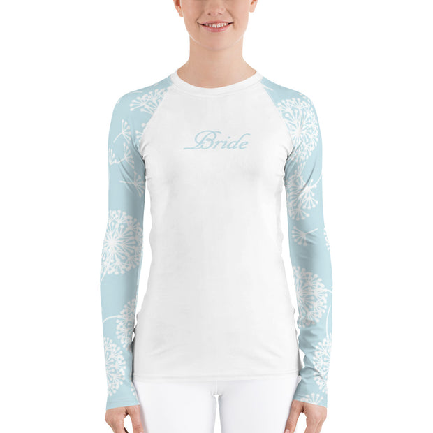 Powder Blue Puff Bride Fitness Top