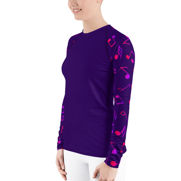 Purple Rhapsody Fitness Top