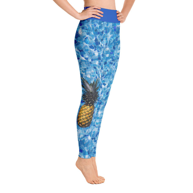 "Who Threw the Pineapple In the Pool?" Yoga Leggings