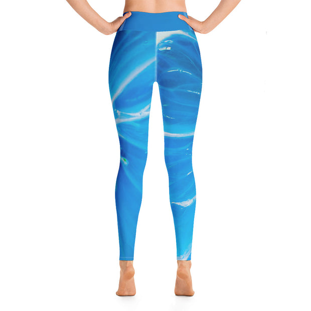 Citrus Blues Yoga Leggings