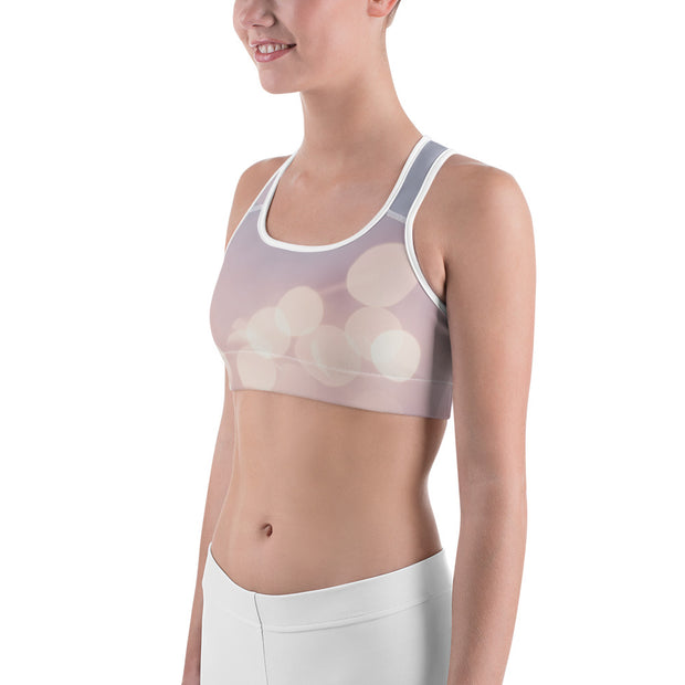 "Pink Skies" Unpadded Fitness Bra