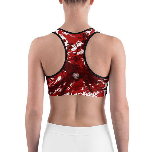 "Scarlet Stain" Fitness Bra