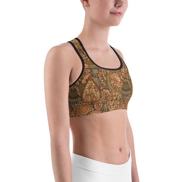 "Campfire Storyteller" Unpadded Fitness Bra