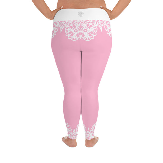 Pretty In Pink Plus Size Leggings