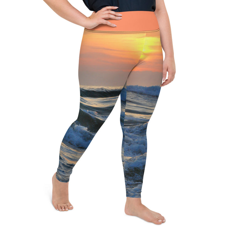 Athleisure Plus Size Leggings with great prints and colorful patterns like Athleisure leggings by Lululemon Athletica, Fabletics, Sweaty Betty, Under Armour, Nike and Adidas 