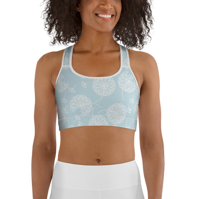 Powder Blue Puff Sports Bra