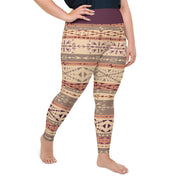 Athleisure Plus Size Leggings with great prints and colorful patterns like Athleisure leggings by Lululemon Athletica, Fabletics, Sweaty Betty, Under Armour, Nike and Adidas 