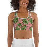 Pink Palms Hotel Sports Bra