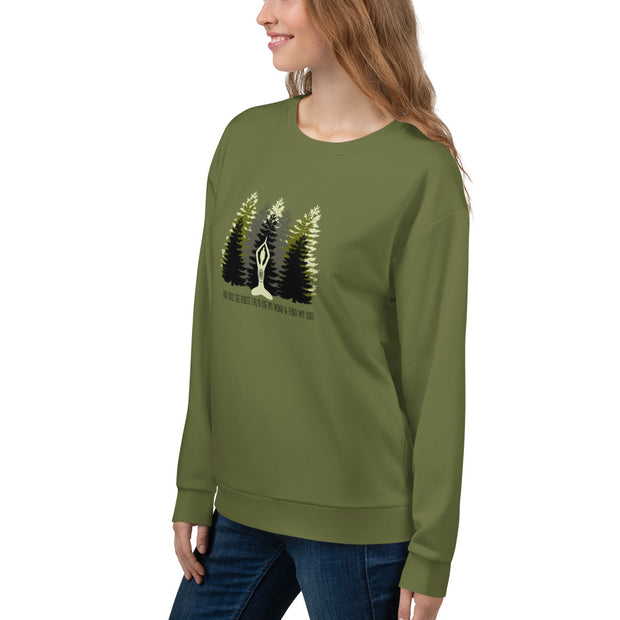 "Into the Forest" Pullover Fitness Sweatshirt