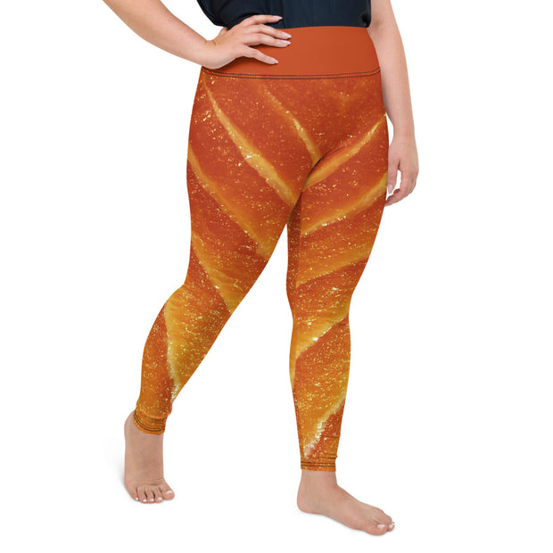 Athleisure Plus Size Leggings with great prints and colorful patterns like Athleisure leggings by Lululemon Athletica, Fabletics, Sweaty Betty, Under Armour, Nike and Adidas 
