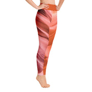 Activewear Athleisure Yoga Leggings similar to athleisure yoga leggings by Lululemon Athletica, Fabletics, Sweaty Betty, Under Armour, Nike and Adidas for yoga, fitness, Pilates, workouts in moisture-wicking fabric, high fashion prints and bright colors for hiking, camping, surfing, running, swimming, snorkeling, and other outdoor activities as well as lounging, meditation, stretching and relaxing, all for the city girl