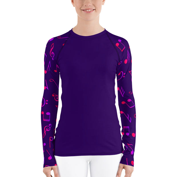 Purple Rhapsody Fitness Top