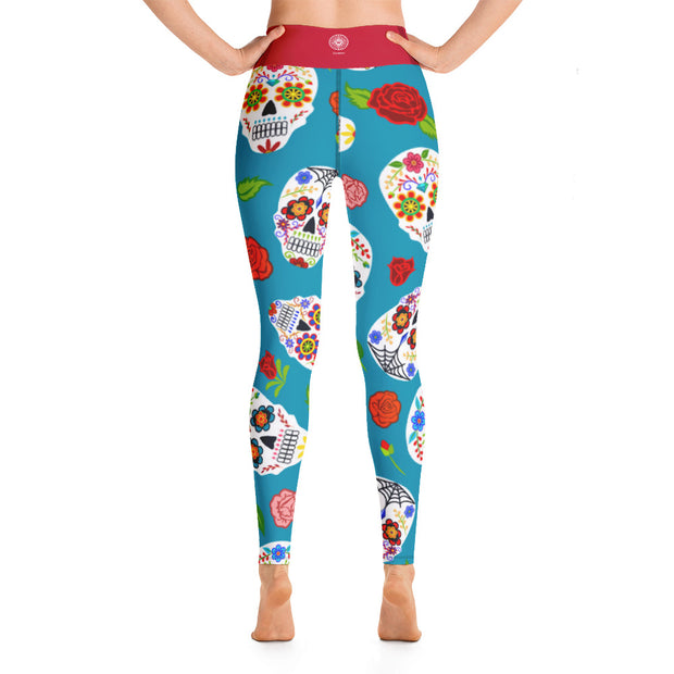 Activewear Athleisure Yoga Leggings similar to athleisure yoga leggings by Lululemon Athletica, Fabletics, Sweaty Betty, Under Armour, Nike, Nordstrom and Adidas for yoga, fitness, Pilates, workouts in moisture-wicking fabric, high fashion prints and bright colors for hiking, camping, surfing, running, swimming, snorkeling, and other outdoor activities as well as lounging, meditation, stretching and relaxing, all for the city girl