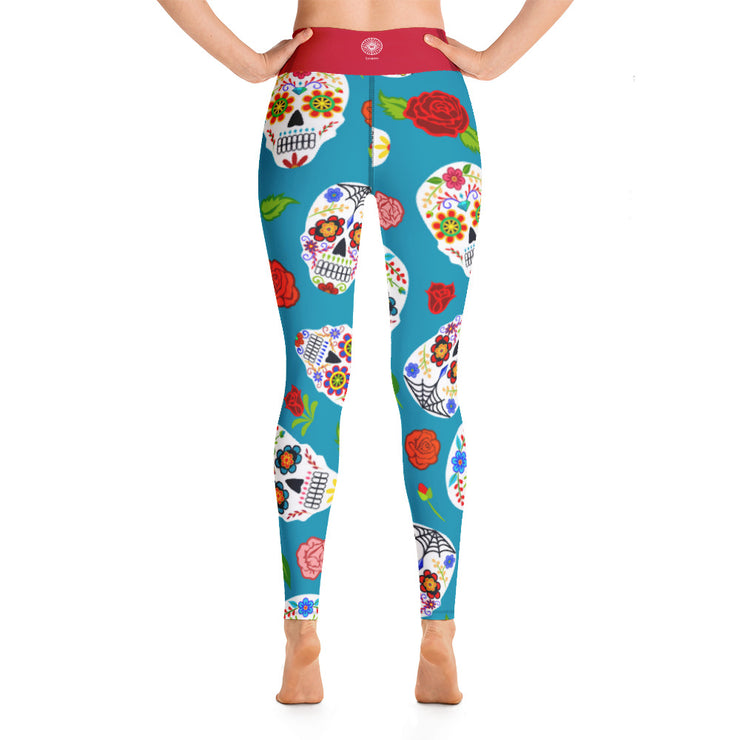 Activewear Athleisure Yoga Leggings similar to athleisure yoga leggings by Lululemon Athletica, Fabletics, Sweaty Betty, Under Armour, Nike, Nordstrom and Adidas for yoga, fitness, Pilates, workouts in moisture-wicking fabric, high fashion prints and bright colors for hiking, camping, surfing, running, swimming, snorkeling, and other outdoor activities as well as lounging, meditation, stretching and relaxing, all for the city girl
