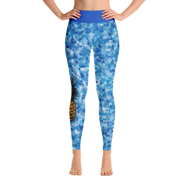 "Who Threw the Pineapple In the Pool?" Yoga Leggings