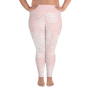 Pink Powder Puff Plus Size Leggings